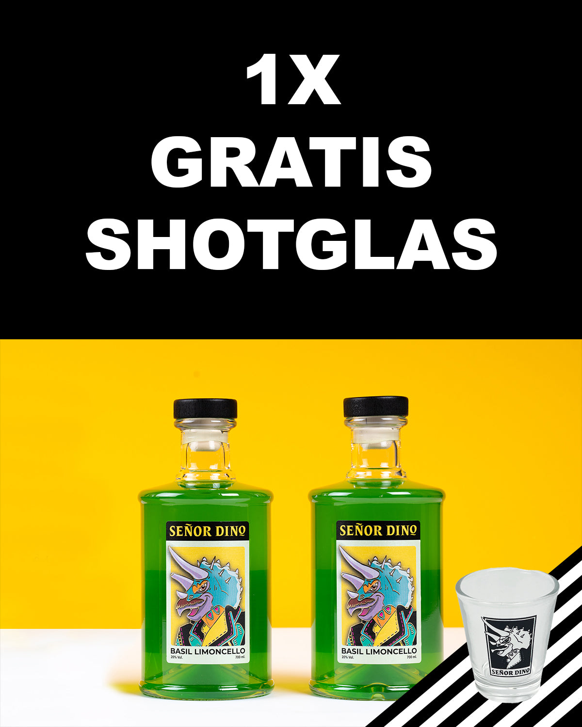 'Dino-Duo' 2er Set – Basilikum Limoncello (2x 700 ml)