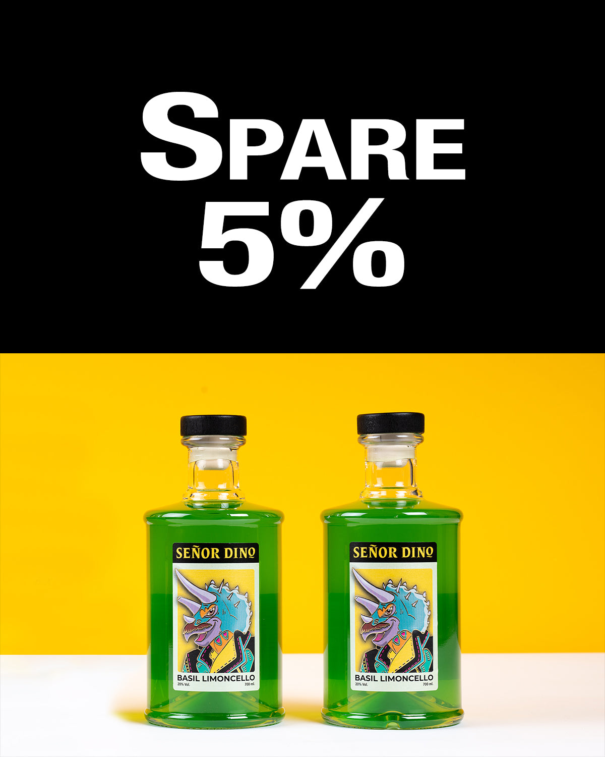 'Dino-Duo' 2er Set – Basilikum Limoncello (2x 700 ml)